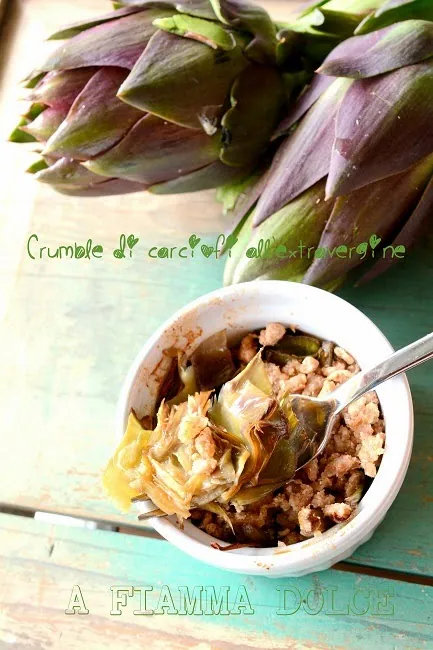 Crumble di carciofi all\47extravergine